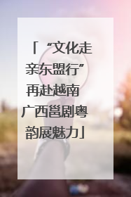 “文化走亲东盟行”再赴越南 广西邕剧粤韵展魅力