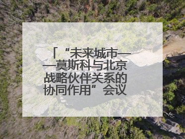 “未来城市——莫斯科与北京战略伙伴关系的协同作用”会议在北京举行