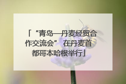 “青岛—丹麦经贸合作交流会” 在丹麦首都哥本哈根举行