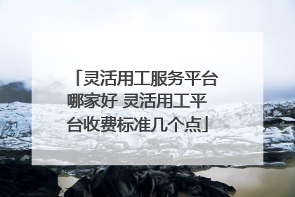 灵活用工服务平台哪家好 灵活用工平台收费标准几个点