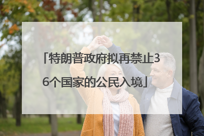 特朗普政府拟再禁止36个国家的公民入境