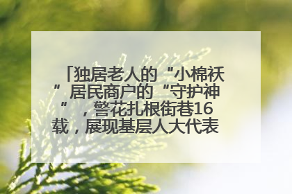 独居老人的“小棉袄”居民商户的“守护神”，警花扎根街巷16载，展现基层人大代表的炽热情怀