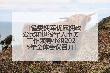 省委拥军优属拥政爱民和退役军人事务工作领导小组2025年全体会议召开