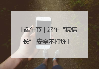端午节｜端午“粽情长” 安全不打烊