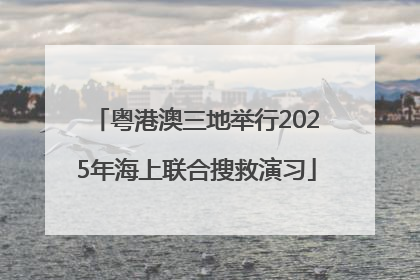粤港澳三地举行2025年海上联合搜救演习