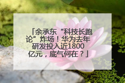 余承东“科技长跑论”炸场！华为去年研发投入近1800亿元，底气何在？