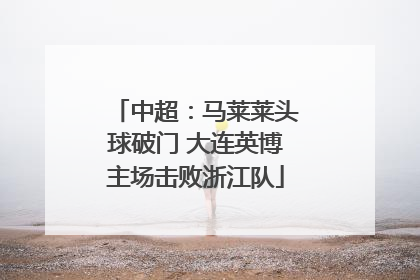 中超：马莱莱头球破门 大连英博主场击败浙江队
