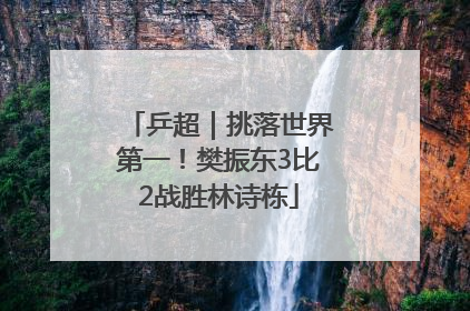 乒超｜挑落世界第一！樊振东3比2战胜林诗栋