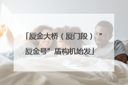 厦金大桥（厦门段）“厦金号”盾构机始发
