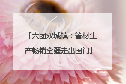六团双城镇：管材生产畅销全疆走出国门