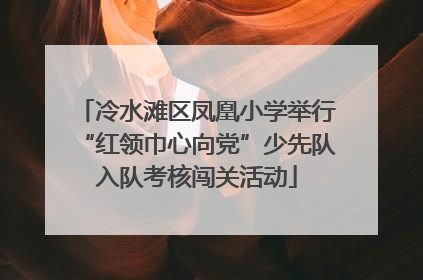 冷水滩区凤凰小学举行“红领巾心向党”少先队入队考核闯关活动