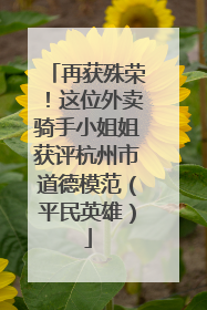 再获殊荣！这位外卖骑手小姐姐获评杭州市道德模范（平民英雄）