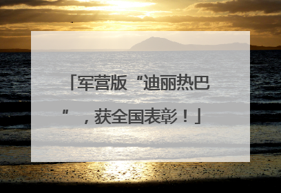军营版“迪丽热巴”，获全国表彰！