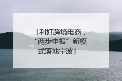 利好跨境电商，“两步申报”新模式落地宁波