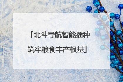 北斗导航智能播种 筑牢粮食丰产根基
