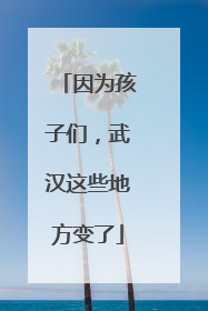 因为孩子们，武汉这些地方变了