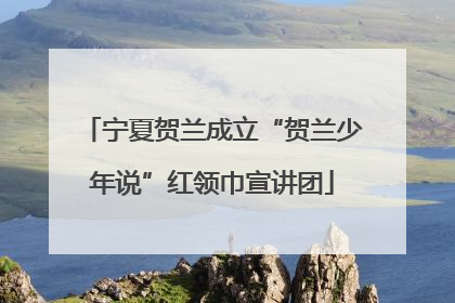宁夏贺兰成立“贺兰少年说”红领巾宣讲团