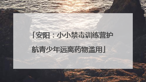 安阳：小小禁毒训练营护航青少年远离药物滥用