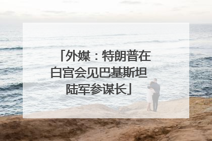 外媒：特朗普在白宫会见巴基斯坦陆军参谋长