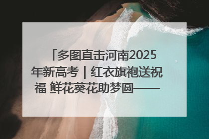 多图直击河南2025年新高考｜红衣旗袍送祝福 鲜花葵花助梦圆——尉氏县高考暖心送考