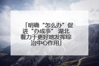 明确“怎么办”促进“办成事” 湖北着力于更好地发挥综治中心作用