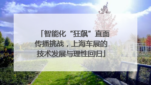 智能化“狂飙”直面传播挑战，上海车展的技术发展与理性回归