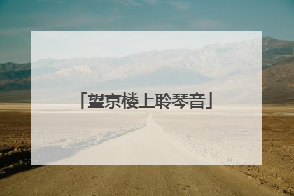 望京楼上聆琴音