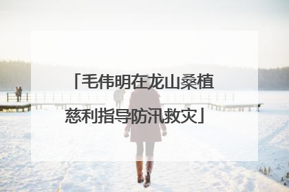 毛伟明在龙山桑植慈利指导防汛救灾