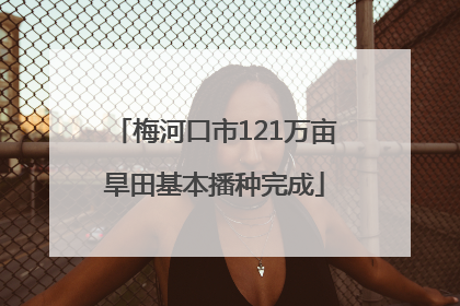 梅河口市121万亩旱田基本播种完成