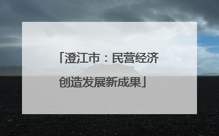 澄江市：民营经济创造发展新成果