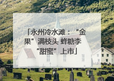 永州冷水滩：“金果”满枝头 蜂糖李“甜蜜”上市