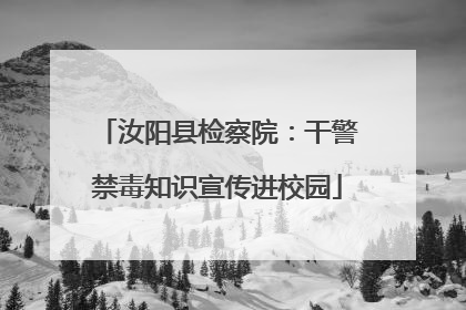 汝阳县检察院：干警禁毒知识宣传进校园