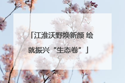 江淮沃野焕新颜 绘就振兴“生态卷”