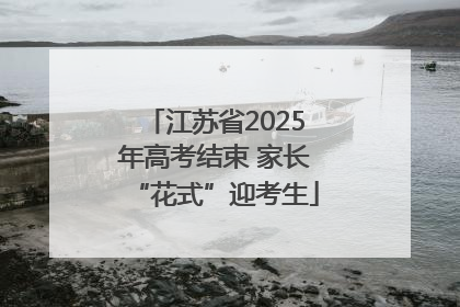 江苏省2025年高考结束 家长“花式”迎考生