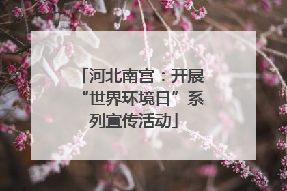 河北南宫：开展“世界环境日”系列宣传活动