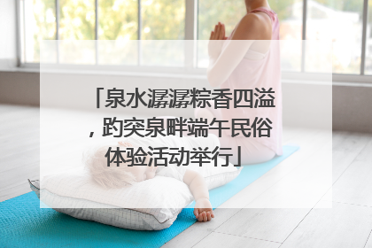 泉水潺潺粽香四溢，趵突泉畔端午民俗体验活动举行