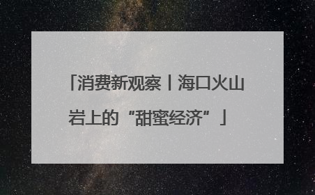 消费新观察丨海口火山岩上的“甜蜜经济”