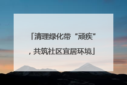 清理绿化带“顽疾”，共筑社区宜居环境