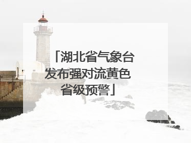 湖北省气象台发布强对流黄色省级预警