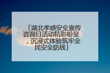 湖北孝感安全宣传咨询日活动精彩纷呈，沉浸式体验筑牢全民安全防线