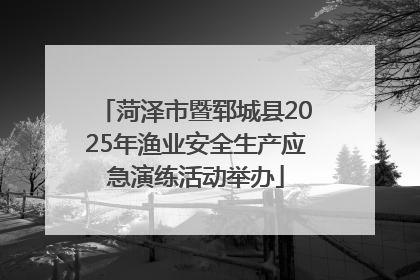 菏泽市暨郓城县2025年渔业安全生产应急演练活动举办