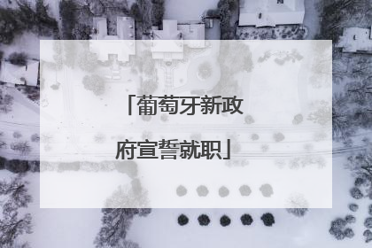 葡萄牙新政府宣誓就职