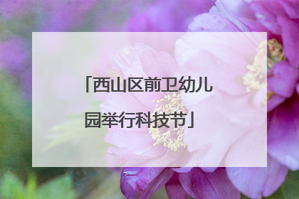 西山区前卫幼儿园举行科技节