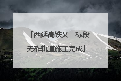 西延高铁又一标段无砟轨道施工完成