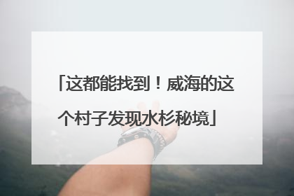 这都能找到！威海的这个村子发现水杉秘境