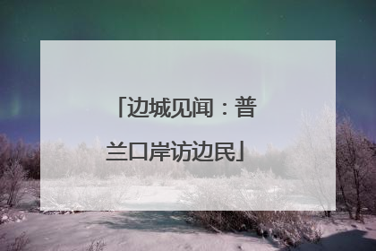 边城见闻：普兰口岸访边民