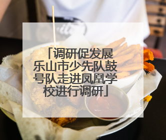 调研促发展 乐山市少先队鼓号队走进凤凰学校进行调研