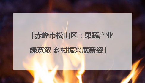 赤峰市松山区：果蔬产业绿意浓 乡村振兴展新姿