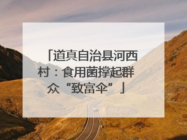 道真自治县河西村：食用菌撑起群众“致富伞”