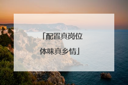 配置真岗位 体味真乡情